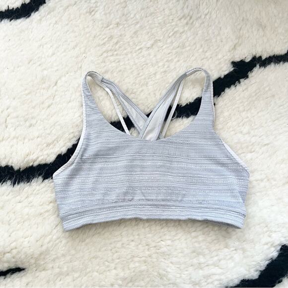Athleta Gray Jacquard Transcendence Sports Bra - Picture 3 of 10